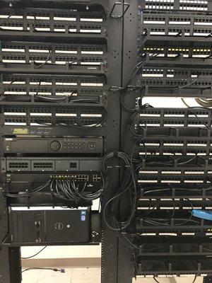 Network and security infrastructure installation. 25 ip cameras, 15 door access control system and a 30 ip phone Avaya IP office system.