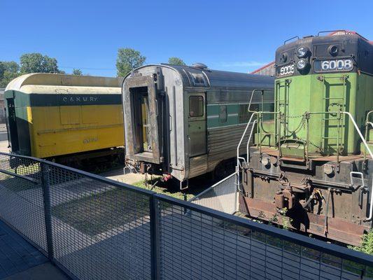 Outdoor trains (part of the museum)