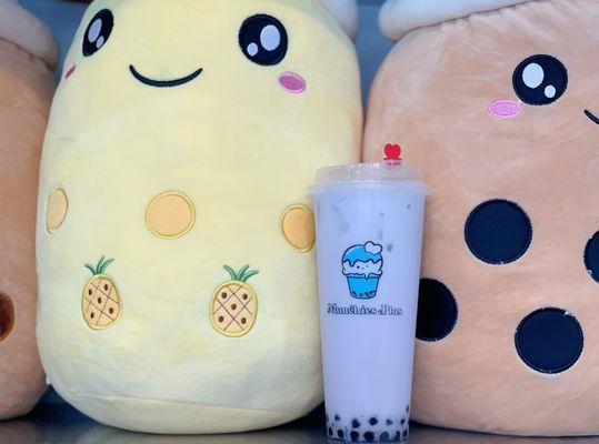 Taro Milk Tea with tapioca