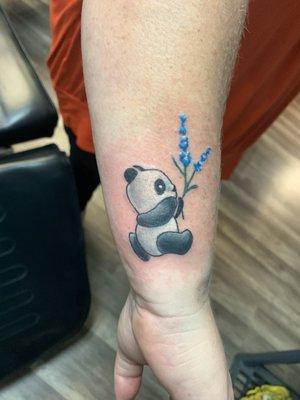 Panda tattoo by Artist Richard Castillo