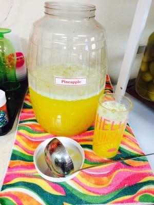 Agua fresca de piña