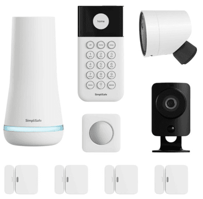 Installed home security equipment and service for client