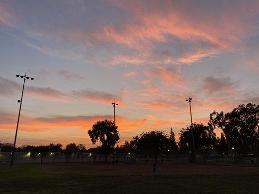 sunset at san martin park