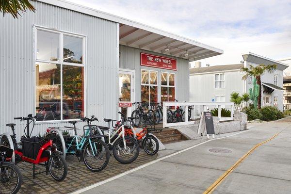 The New Wheel Larkspur Landing is easily accessible by bike path.