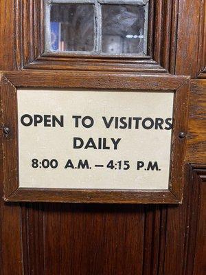 Visitor info