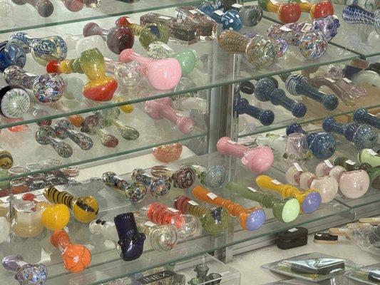 Glass hand pipes and bubblers