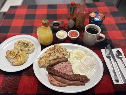 New Breakfast menu item: Big Hoss Sampler