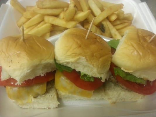 Turkey Sliders with Fries