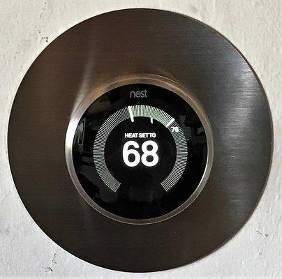 NEST Thermostat installed following updated heating plumbing work.