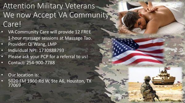 We accept VA community care