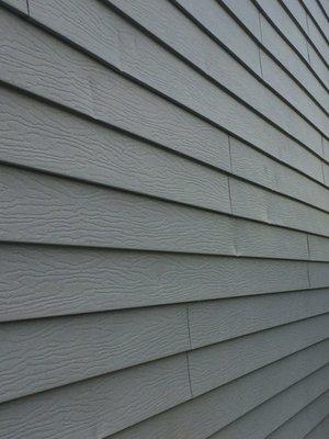 Hail damaged siding