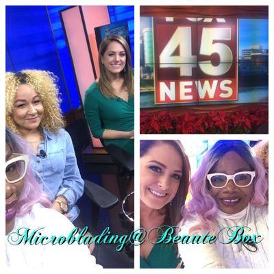 Fox45 segment on Microblading with Megan O'Rourke and my model/client Jazmin.