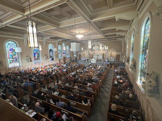 Nave of the Church from the choir loft