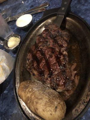 Rib Eye Steak with Baked Potato