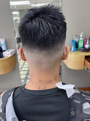 Clean fade for summer