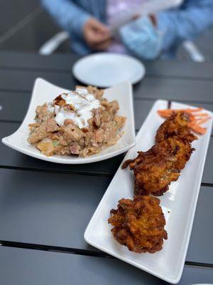 Papri Chaat, Onion Fritters