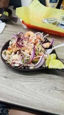 Ceviche tostada