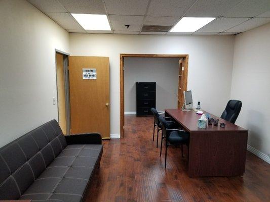 The inside of our Van Nuys bail bonds office. Call us today for professional bail bonds services.