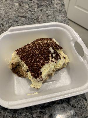 Tiramisu (missing the second one as they forgot to give it to us for our order)