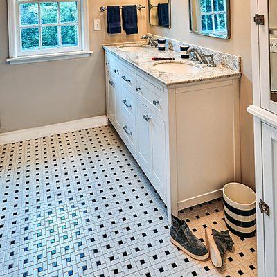 Bathroom renovation in Winnetka, Illinois.