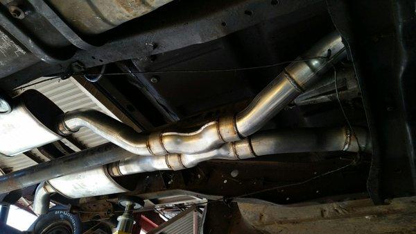 66chevy truck dual exhaust