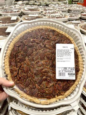 Massive pecan pie, just one in a sea of pecan pies