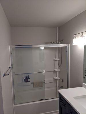 Shower door install