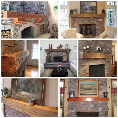 Rustic Fireplace Mantles