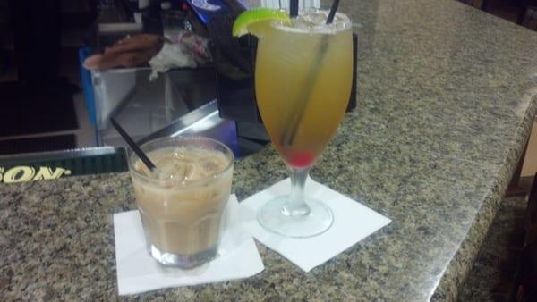 White Russian and Long Island Ice Tea