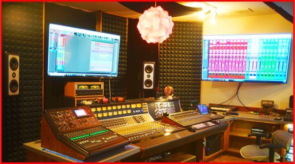 Control Room at Mirror Sound Recording Studio