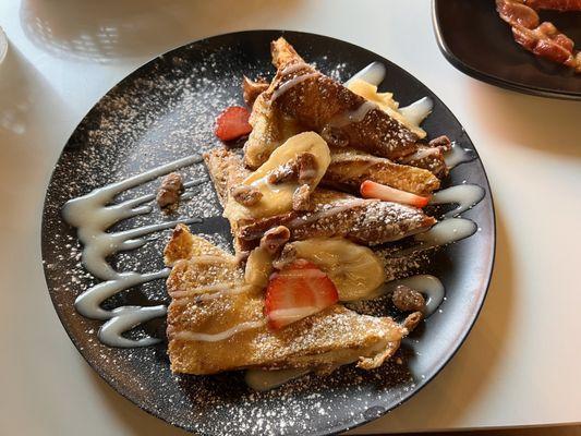 Pecan Pecan and Banana Foster French Toast