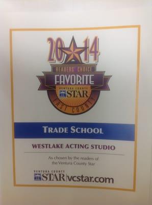 Ventura County Star reader survey winner for Best Trade School!