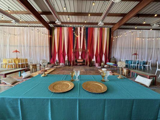 Bay Area Indian Wedding Decorations - Sangeet Decorations in Elk Grove