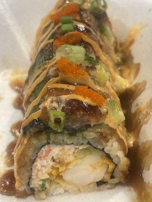 Dragon roll, but make it spicy