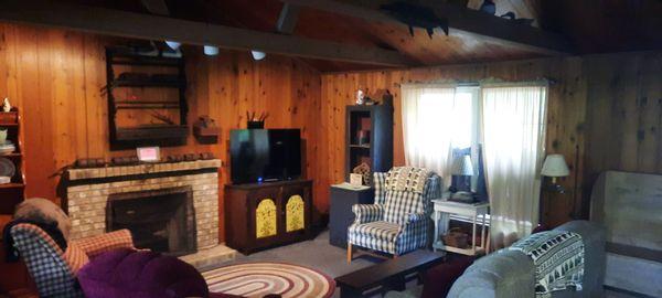 Open floor plan living room area