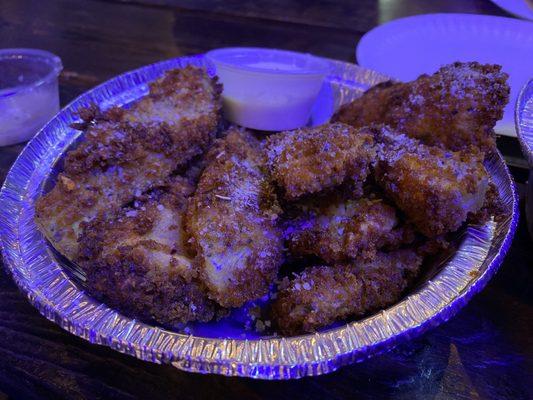 Fried pickles & ranch dip.