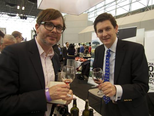 Great tasting @ Taylor Fladgate Port Wine: Mark, with Robert Bower of the Fladgate Partnership, enjoying some Tawny Port.