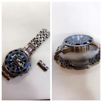 Watch pin replacement on an Invicta watch. $14.00 only!