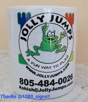 Jolly Jumps mugs!
 @1080_signs