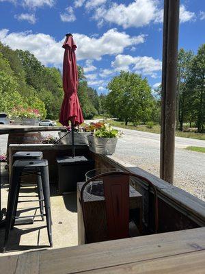 Outside seating and Patio Area