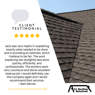 We're thrilled to hear that our customers are satisfied with our roofing services and are grateful for their glowing testimonials!