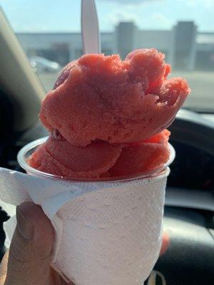 Strawberry Italian Ice $5