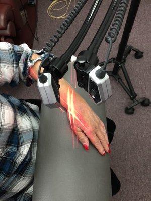 Cold Laser relieves pain and inflamation after injury