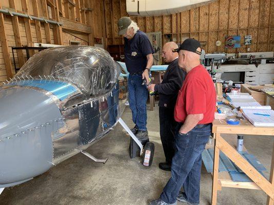 Airplane assembly for the Silver Eagle Project at Leeside Manor senior day care in Arlington, WA.