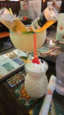 Pina Colada beside the HUGE coronarita.