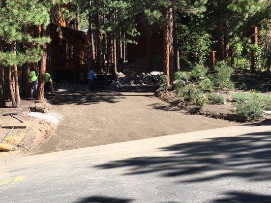 New driveway installed by Cruz Construction