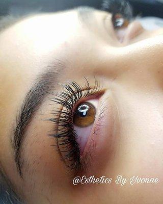 New set of classic eyelash extensions.