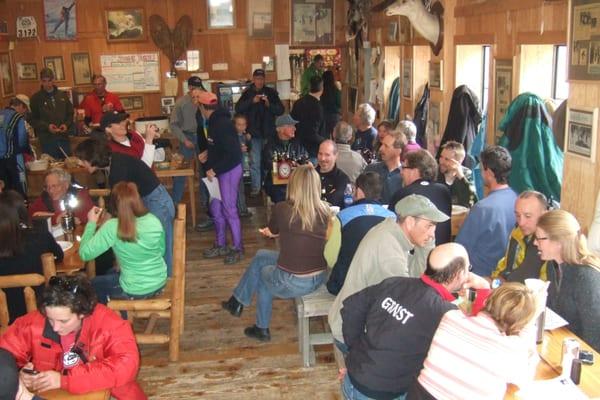 Stone Turtle Day Lodge - a great lunch spot with a huge fireplace!