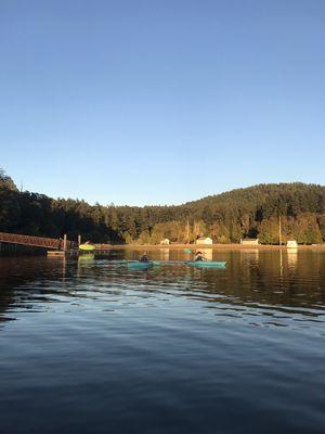 Paddling at English Camp