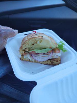 Turkey club, Swiss cheese,